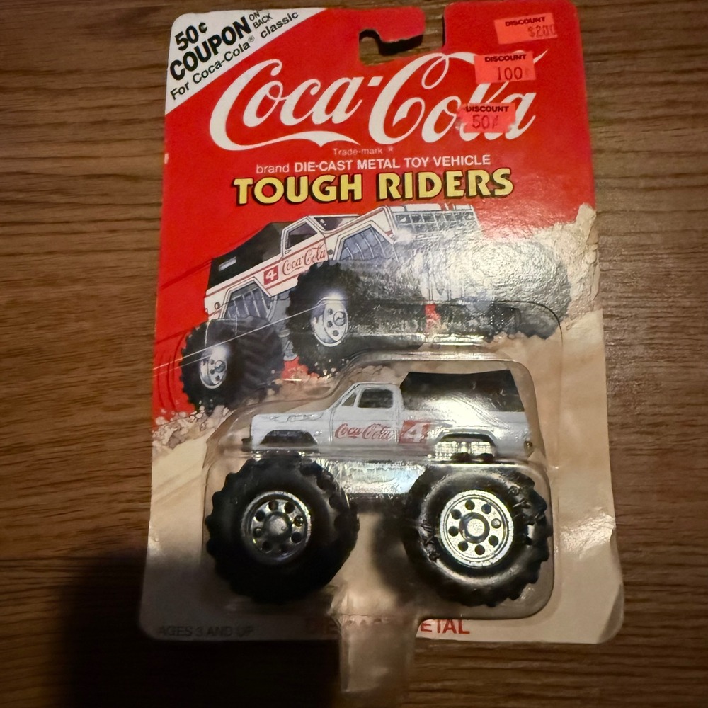 Vintage Coca-Cola Tough Riders Die-Cast Metal Toy Truck 1990 NOS Sealed